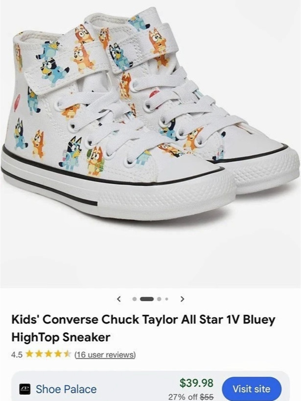 Converse Chuck Taylor All Star Bluey High Top Sneakers